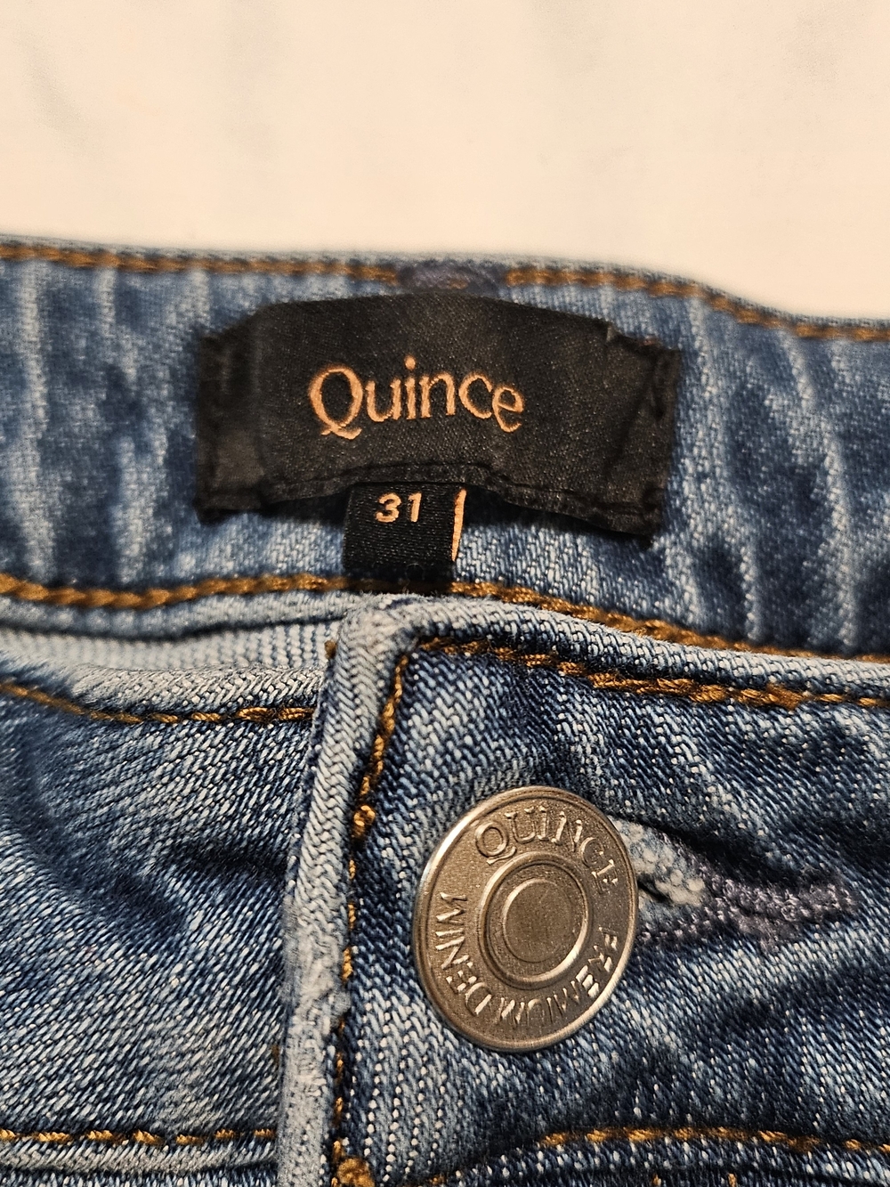 Quince Bella Stretch Barrel Casual Relaxed Comfy High Waist Modern Minimalist - Picture 6 of 9